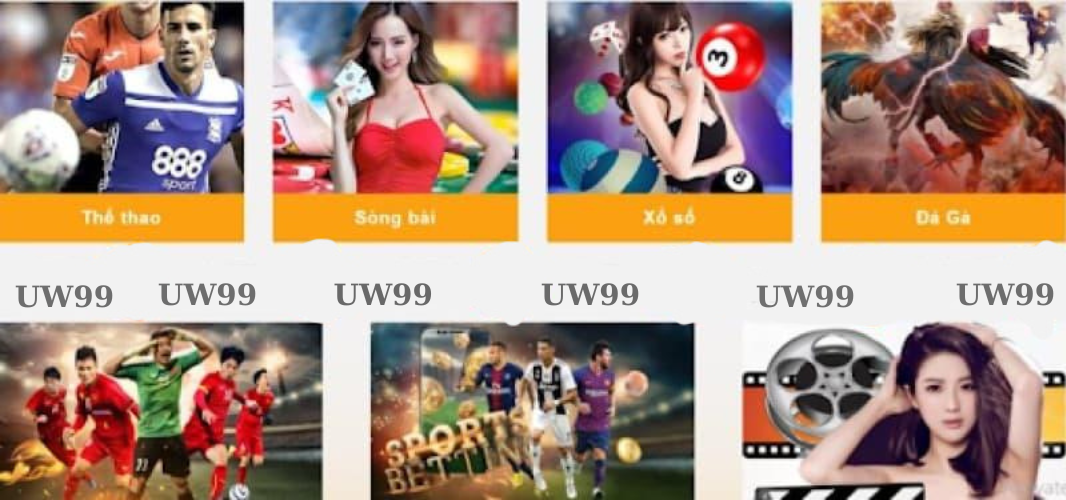 Các loại hình cá cược tại Casino uw99