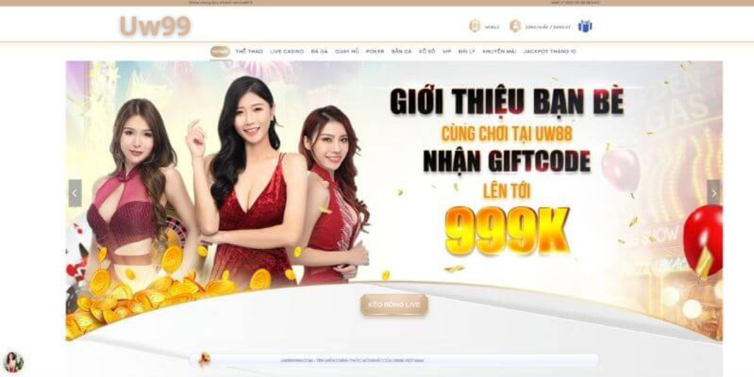 Khuyến mãi Uw99 dành riêng cho thành viên mới