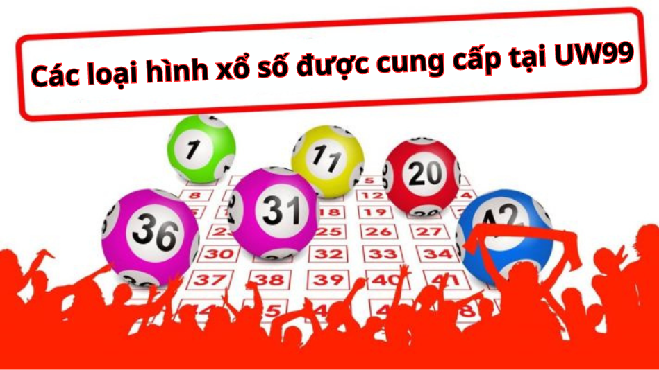 Các loại hình xổ số được cung cấp tại UW99